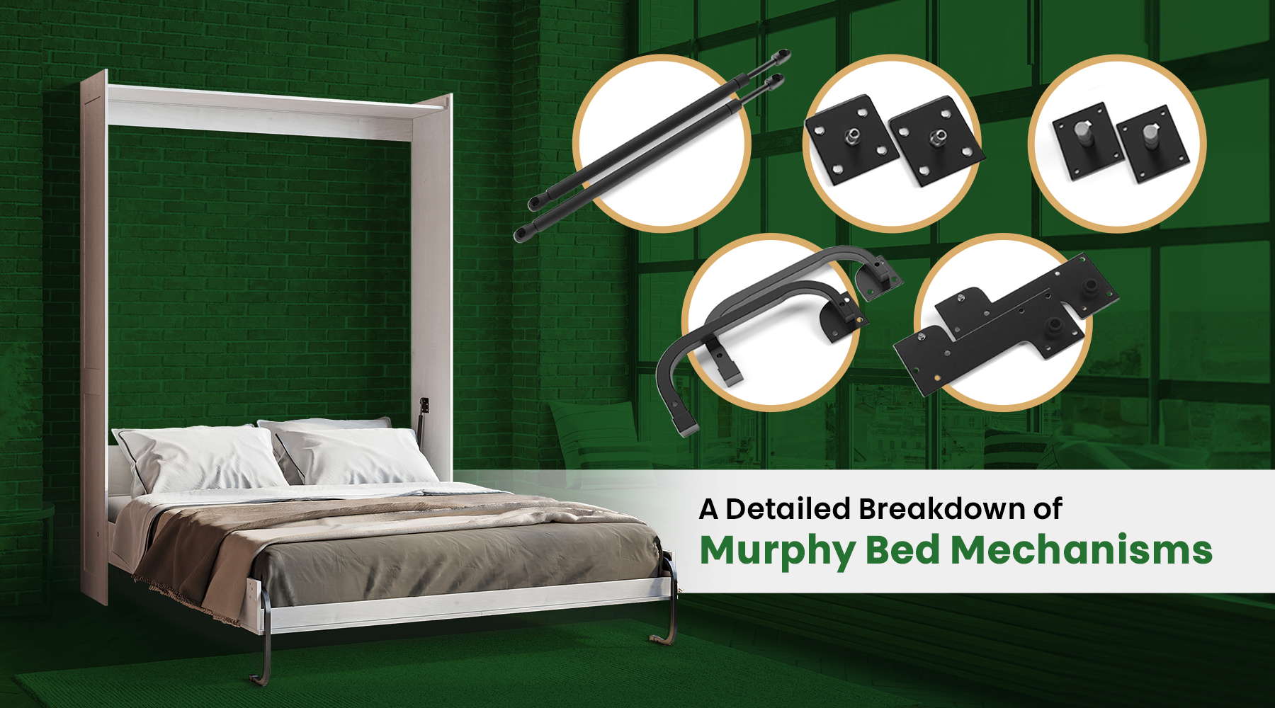 Pistons or Springs? Murphy Bed Mechanism Hardware Explained – Hideaway ...